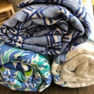 Organic muslin swaddle set Lilly Pulitzer